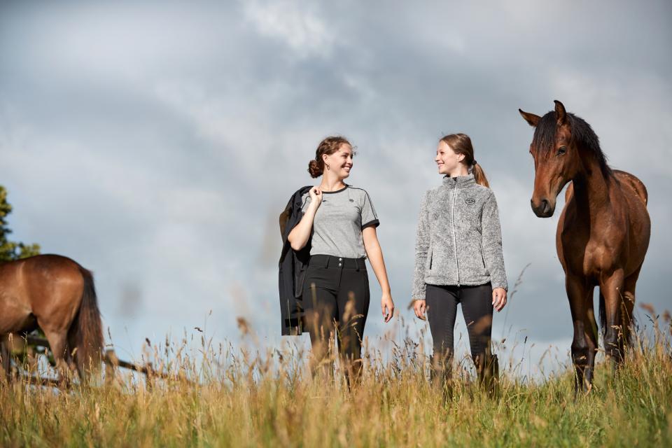 Equipage - miles zip ridjacka grå melange