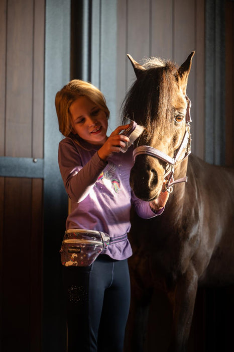 Equipage - jinx långärmad ridtröja för barn purple haze