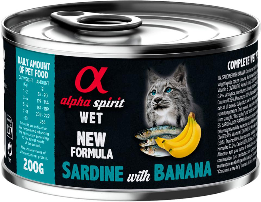 AlphaSpirit - cat sardiner med banan