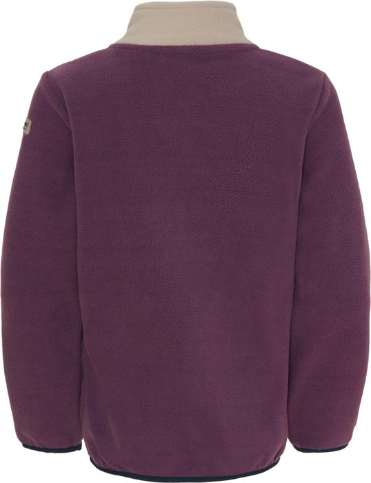 Equipage - minna zip fleece ridjacka för barn montana grape