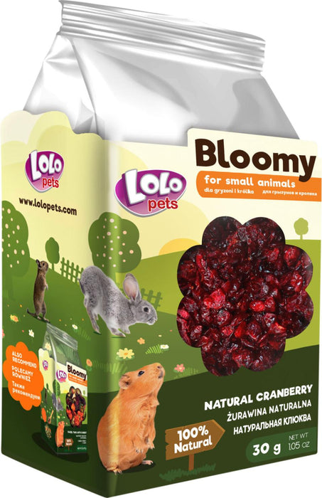 Bloomy - naturliga tranbär för gnagare och kaniner