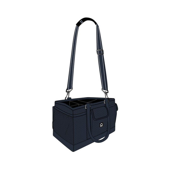 Equipage - squared diamond groomingväska navy