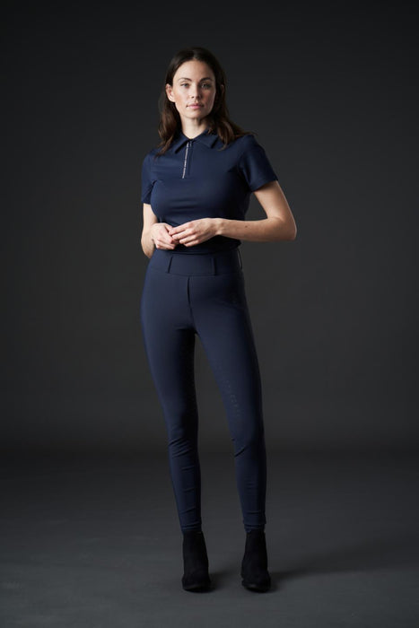 Catago - river ridtights med bältesband fullgrip navy