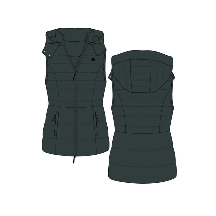 Equipage - jill vest darkest spruce