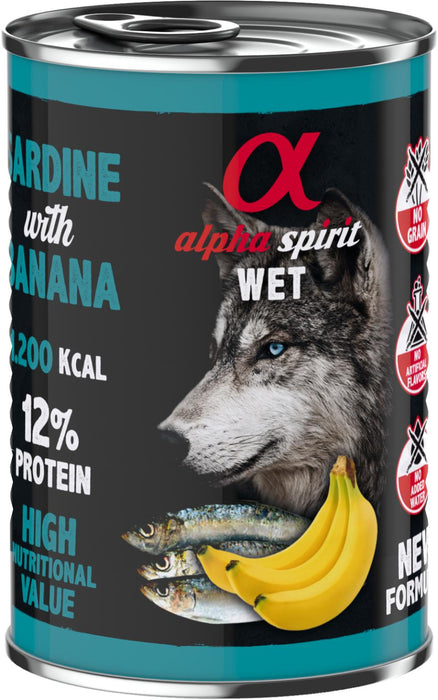 AlphaSpirit - sardine with banana 400 g