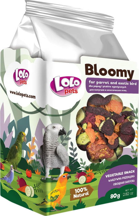 Bloomy - grönsakssnack för papegojor och exotiska fåglar