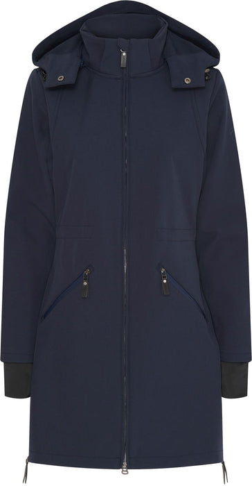 Catago - abby lång ridjacka i softshell navy