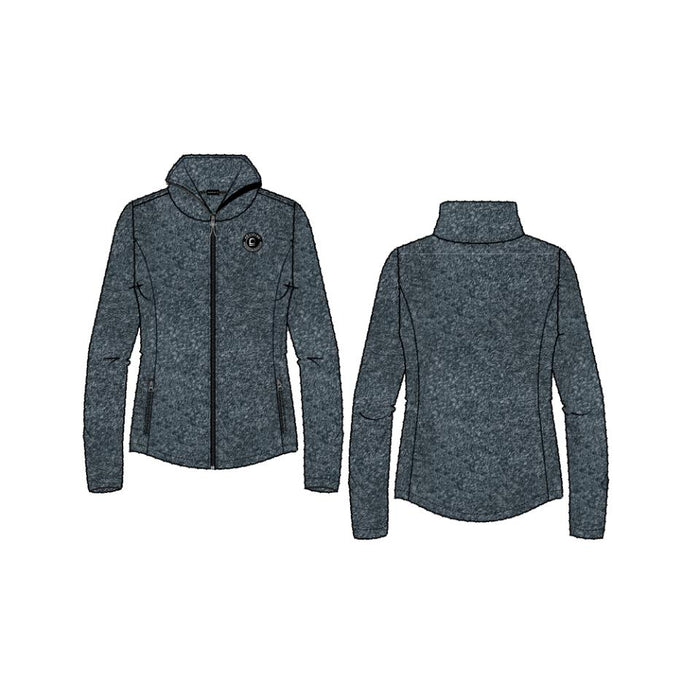 Equipage - miles zip ridjacka för barn blue fog