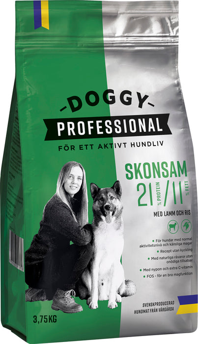 Doggy - professional skonsam 3,75kg hundfoder - fodertyp