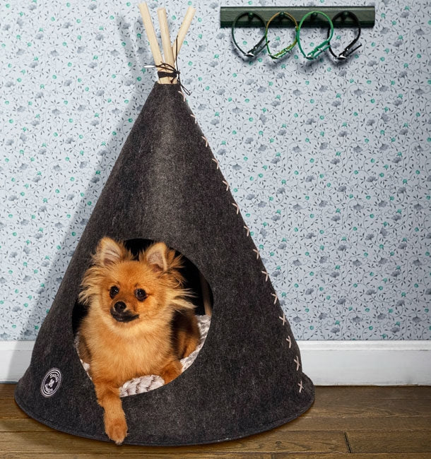 Danish design - tee pee cat grey